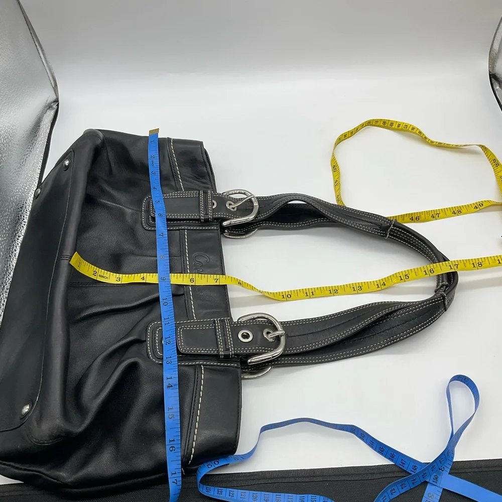 COACH LEATHER PLEATED SOHO BAG - Picture 8 of 10